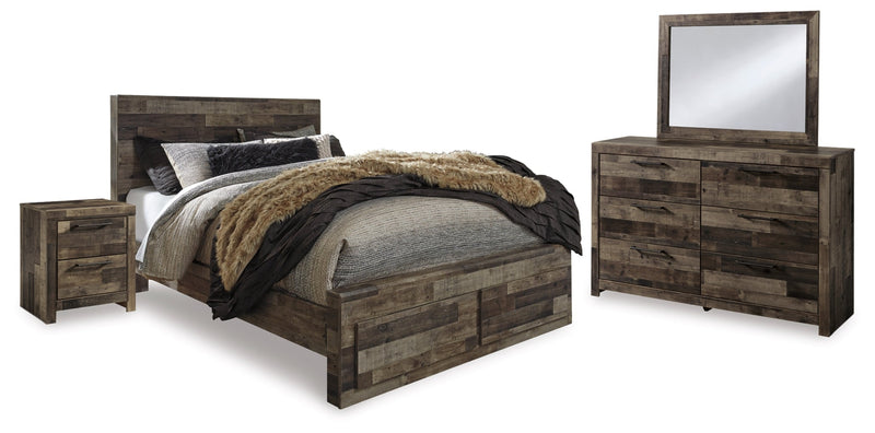 Derekson Panel Bed, Dresser, Mirror, Chest & Nightstand, Bedroom Set