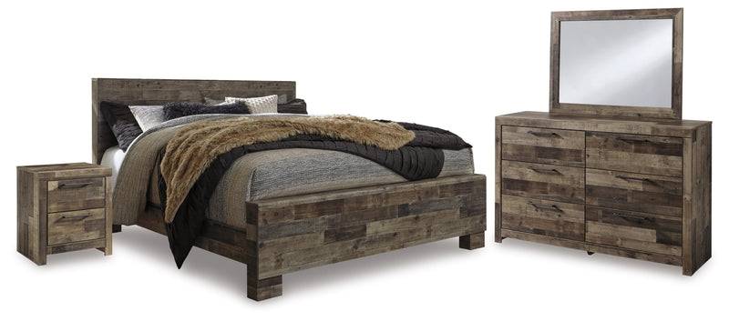 Derekson Panel Bed, Dresser, Mirror, Chest & Nightstand, Bedroom Set