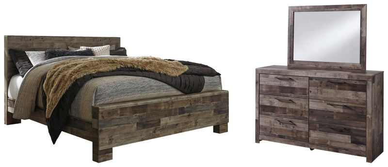 Derekson Panel Bed, Dresser, Mirror, Chest & Nightstand, Bedroom Set
