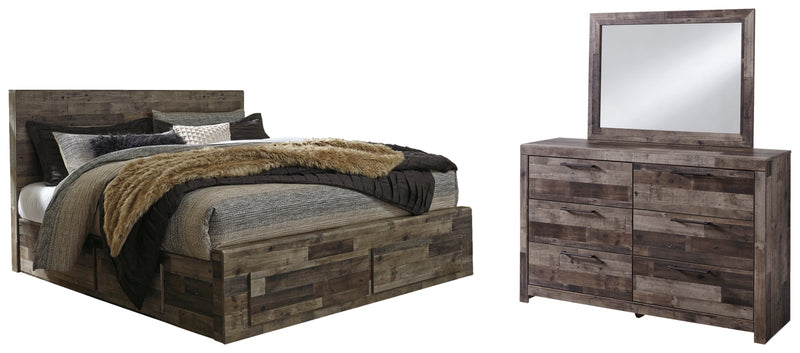Derekson Panel Bed, Dresser, Mirror, Chest & Nightstand, Bedroom Set