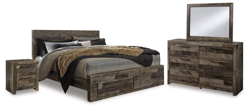 Derekson Panel Bed, Dresser, Mirror, Chest & Nightstand, Bedroom Set