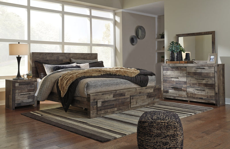 Derekson Panel Bed, Dresser, Mirror, Chest & Nightstand, Bedroom Set