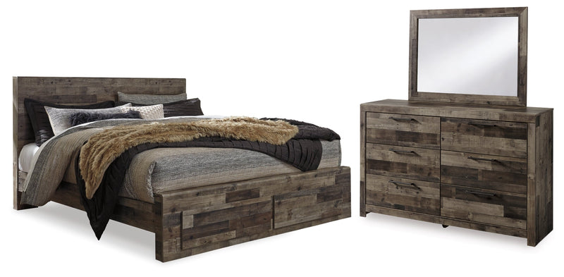 Derekson Panel Bed, Dresser, Mirror, Chest & Nightstand, Bedroom Set
