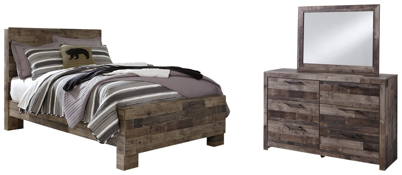 Derekson Panel Bed, Dresser, Mirror, Chest & Nightstand, Bedroom Set