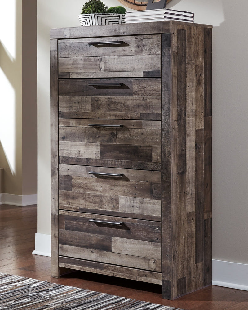 Derekson Panel Bed, Dresser, Mirror, Chest & Nightstand, Bedroom Set