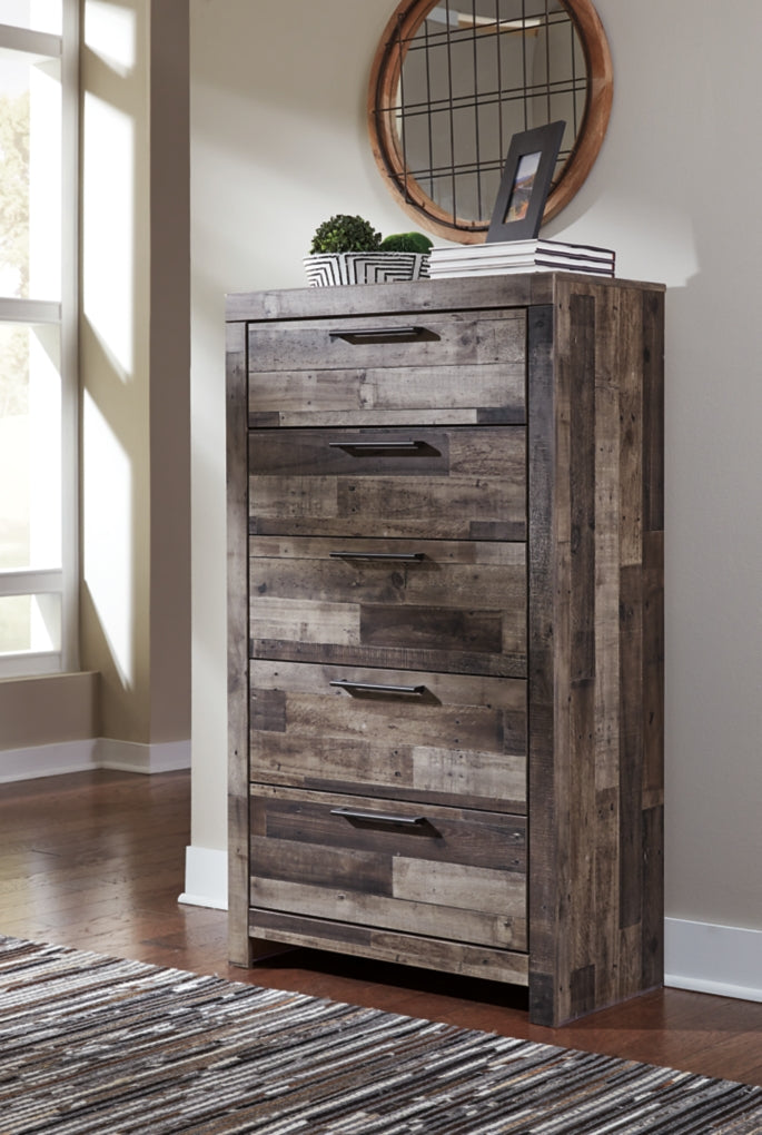 Derekson Panel Bed, Dresser, Mirror, Chest & Nightstand, Bedroom Set