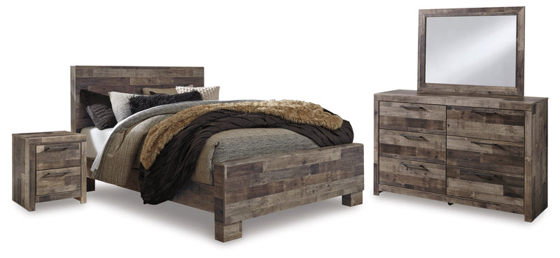 Derekson Panel Bed, Dresser, Mirror, Chest & Nightstand, Bedroom Set