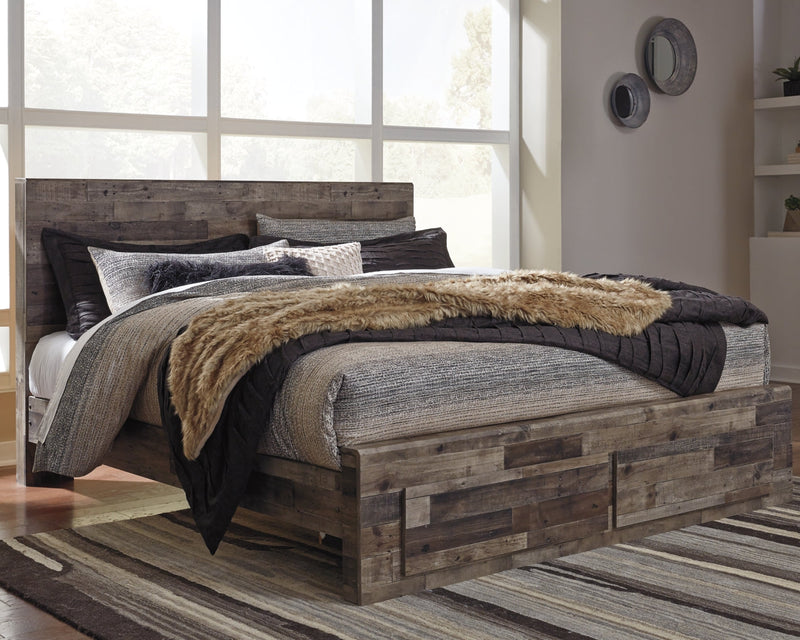 Derekson Panel Bed, Dresser, Mirror, Chest & Nightstand, Bedroom Set