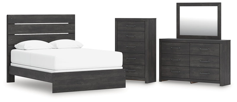 Hollivern Panel Bed, Dresser, Mirror, Chest & Nightstand, Bedroom Set