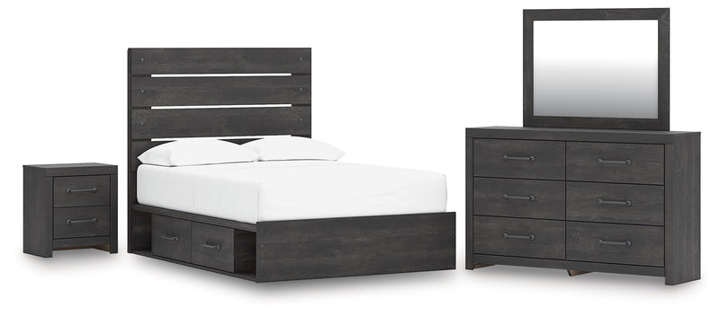 Hollivern Panel Bed, Dresser, Mirror, Chest & Nightstand, Bedroom Set