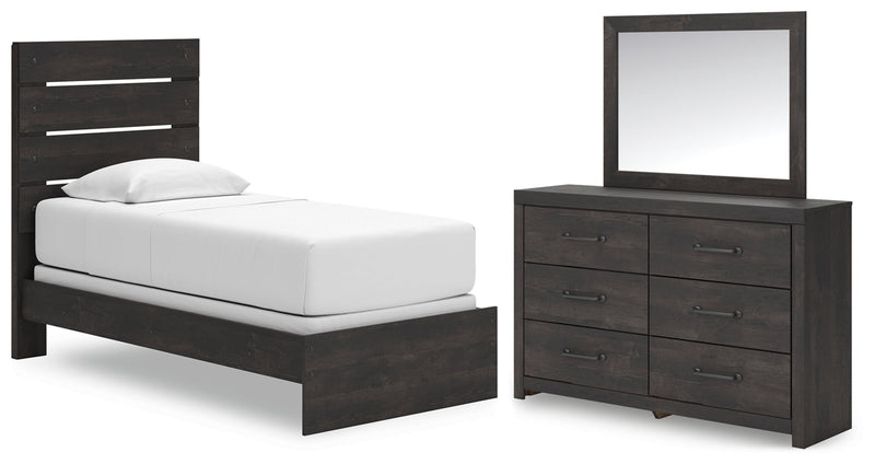 Hollivern Panel Bed, Dresser, Mirror, Chest & Nightstand, Bedroom Set