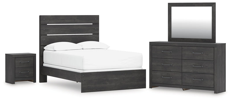 Hollivern Panel Bed, Dresser, Mirror, Chest & Nightstand, Bedroom Set