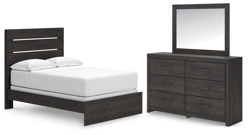 Hollivern Panel Bed, Dresser, Mirror, Chest & Nightstand, Bedroom Set
