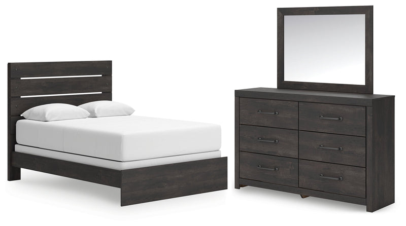 Hollivern Panel Bed, Dresser, Mirror, Chest & Nightstand, Bedroom Set
