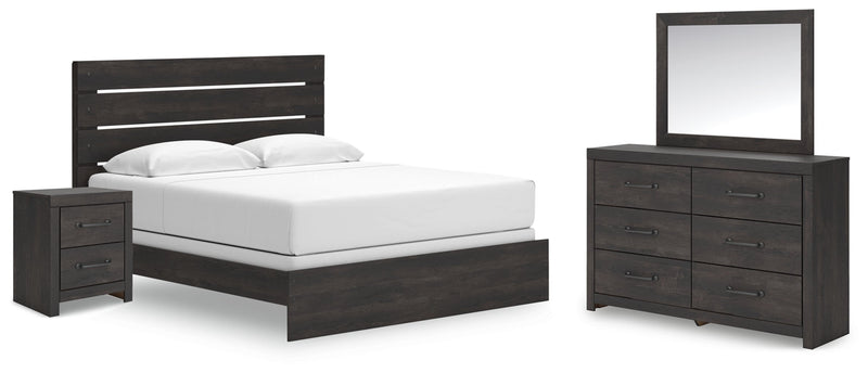 Hollivern Panel Bed, Dresser, Mirror, Chest & Nightstand, Bedroom Set