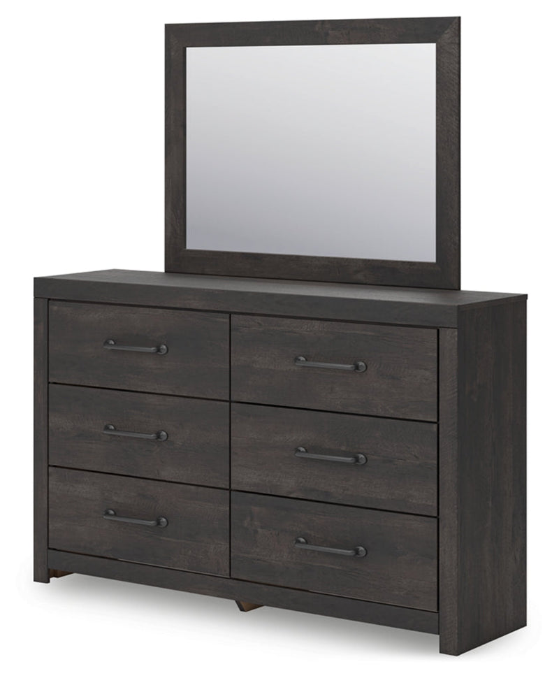 Hollivern Panel Bed, Dresser, Mirror, Chest & Nightstand, Bedroom Set
