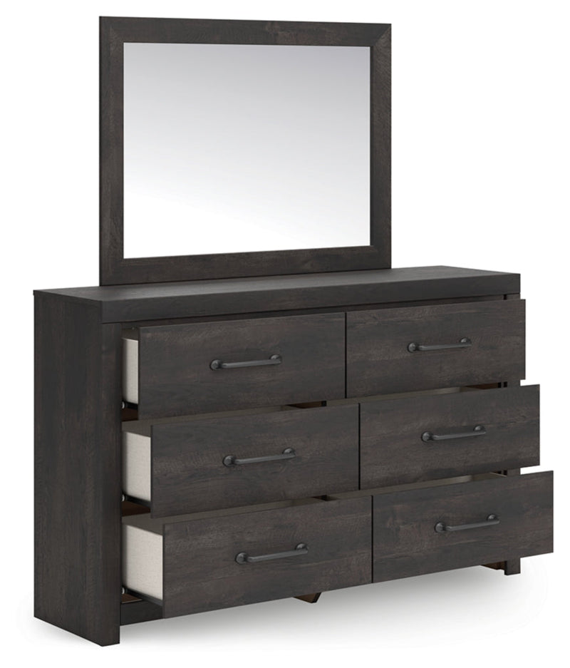 Hollivern Panel Bed, Dresser, Mirror, Chest & Nightstand, Bedroom Set