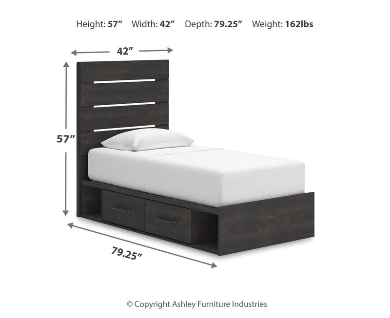 Delmorta Panel Bed