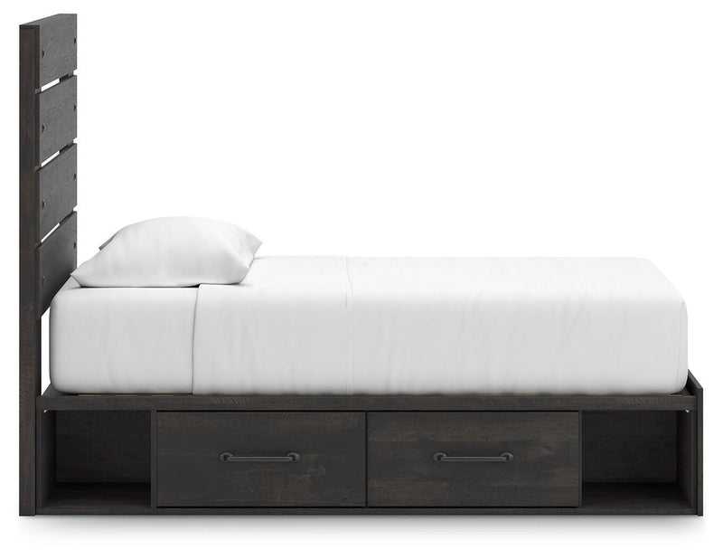 Delmorta Panel Storage Bed