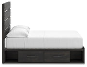 Delmorta Panel Storage Bed