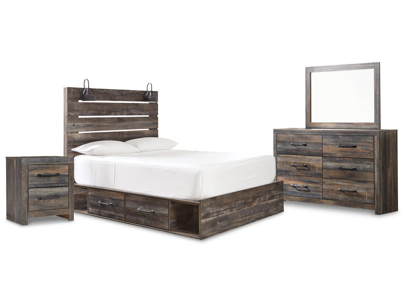 Drystan Bed, Dresser, Mirror, Chest & Nightstand, Bedroom Set