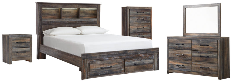 Drystan Bed, Dresser, Mirror, Chest & Nightstand, Bedroom Set