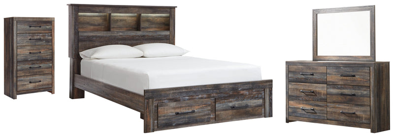 Drystan Bed, Dresser, Mirror, Chest & Nightstand, Bedroom Set
