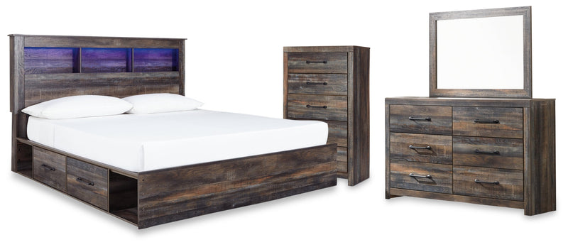 Drystan Bed, Dresser, Mirror, Chest & Nightstand, Bedroom Set