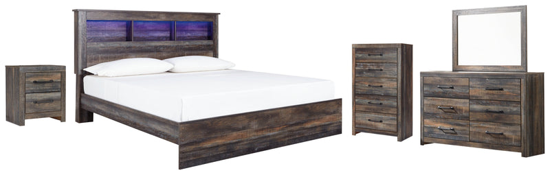 Drystan Bed, Dresser, Mirror, Chest & Nightstand, Bedroom Set