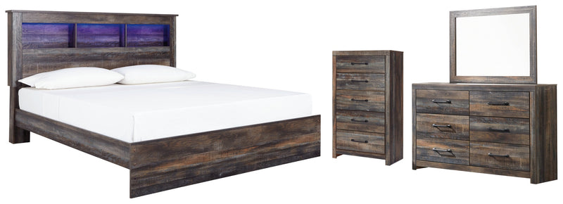 Drystan Bed, Dresser, Mirror, Chest & Nightstand, Bedroom Set