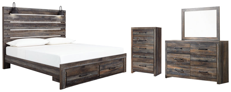 Drystan Bed, Dresser, Mirror, Chest & Nightstand, Bedroom Set