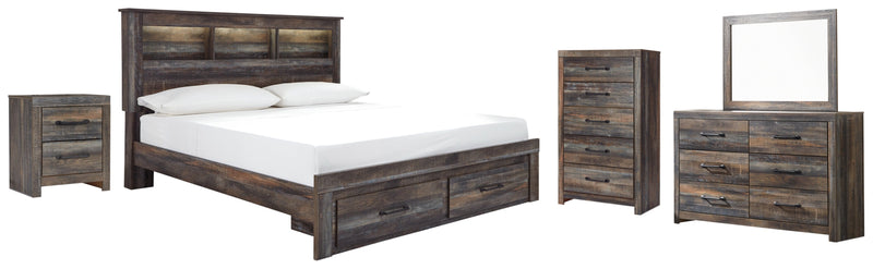 Drystan Bed, Dresser, Mirror, Chest & Nightstand, Bedroom Set