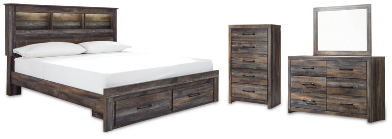 Drystan Bed, Dresser, Mirror, Chest & Nightstand, Bedroom Set