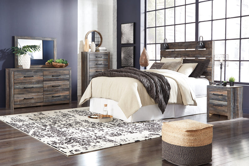 Drystan Bed, Dresser, Mirror, Chest & Nightstand, Bedroom Set