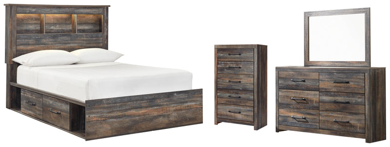 Drystan Bed, Dresser, Mirror, Chest & Nightstand, Bedroom Set