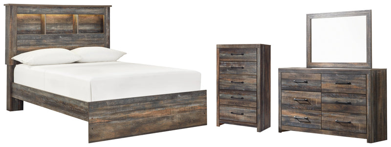Drystan Bed, Dresser, Mirror, Chest & Nightstand, Bedroom Set