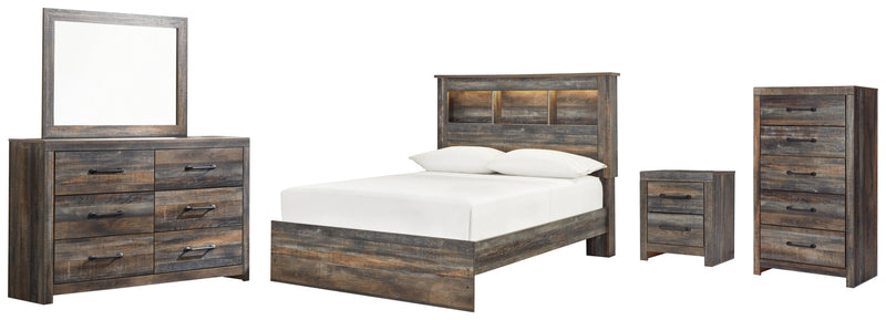 Drystan Bed, Dresser, Mirror, Chest & Nightstand, Bedroom Set