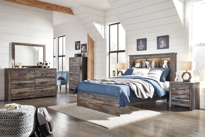 Drystan Bed, Dresser, Mirror, Chest & Nightstand, Bedroom Set