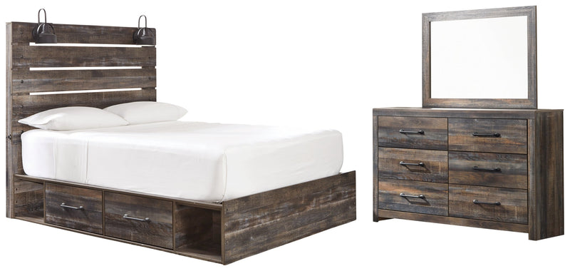 Drystan Bed, Dresser, Mirror, Chest & Nightstand, Bedroom Set