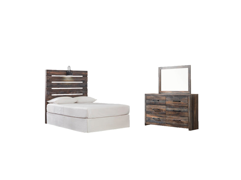 Drystan Bed, Dresser, Mirror, Chest & Nightstand, Bedroom Set
