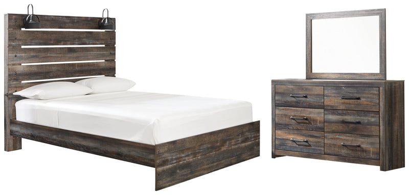 Drystan Bed, Dresser, Mirror, Chest & Nightstand, Bedroom Set