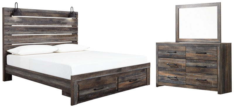 Drystan Bed, Dresser, Mirror, Chest & Nightstand, Bedroom Set
