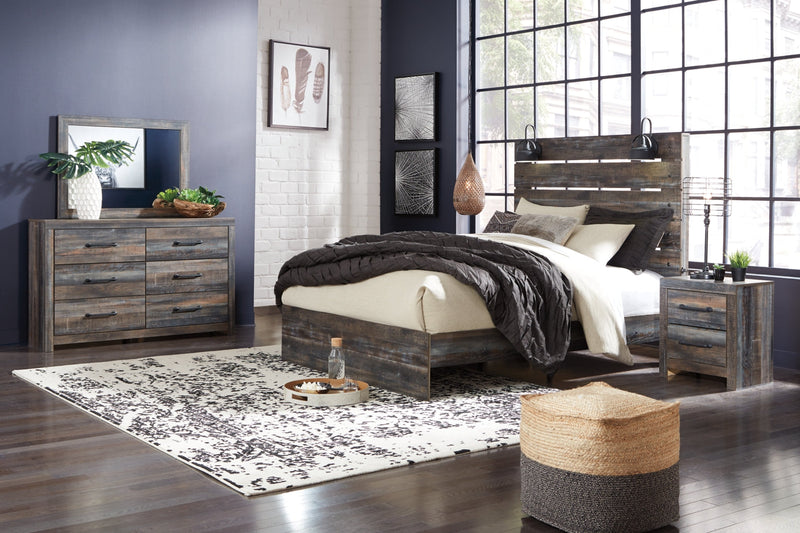 Drystan Bed, Dresser, Mirror, Chest & Nightstand, Bedroom Set