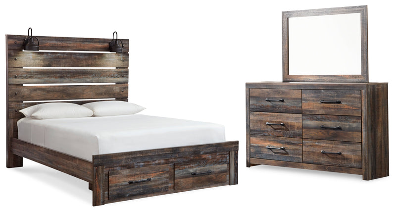 Drystan Bed, Dresser, Mirror, Chest & Nightstand, Bedroom Set
