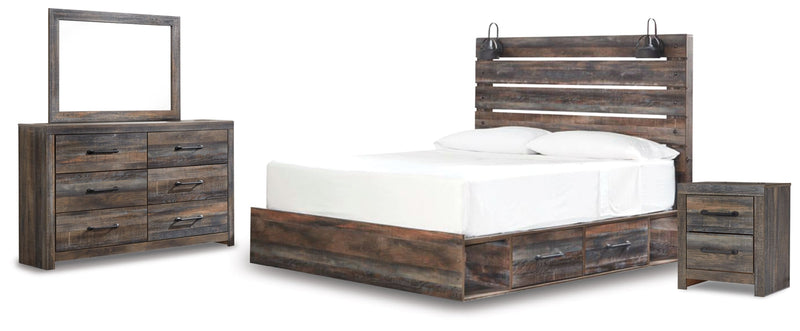 Drystan Bed, Dresser, Mirror, Chest & Nightstand, Bedroom Set