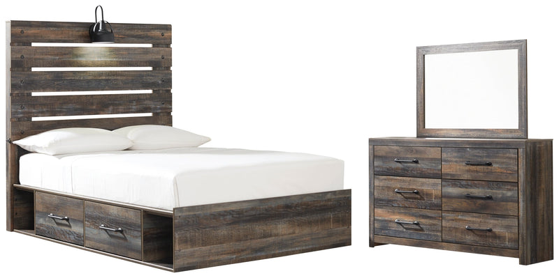 Drystan Bed, Dresser, Mirror, Chest & Nightstand, Bedroom Set