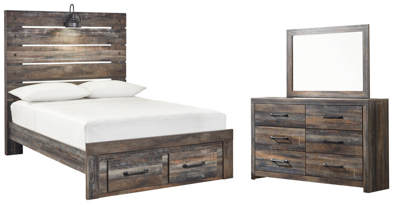 Drystan Bed, Dresser, Mirror, Chest & Nightstand, Bedroom Set