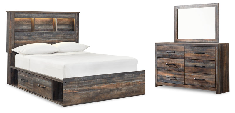 Drystan Bed, Dresser, Mirror, Chest & Nightstand, Bedroom Set