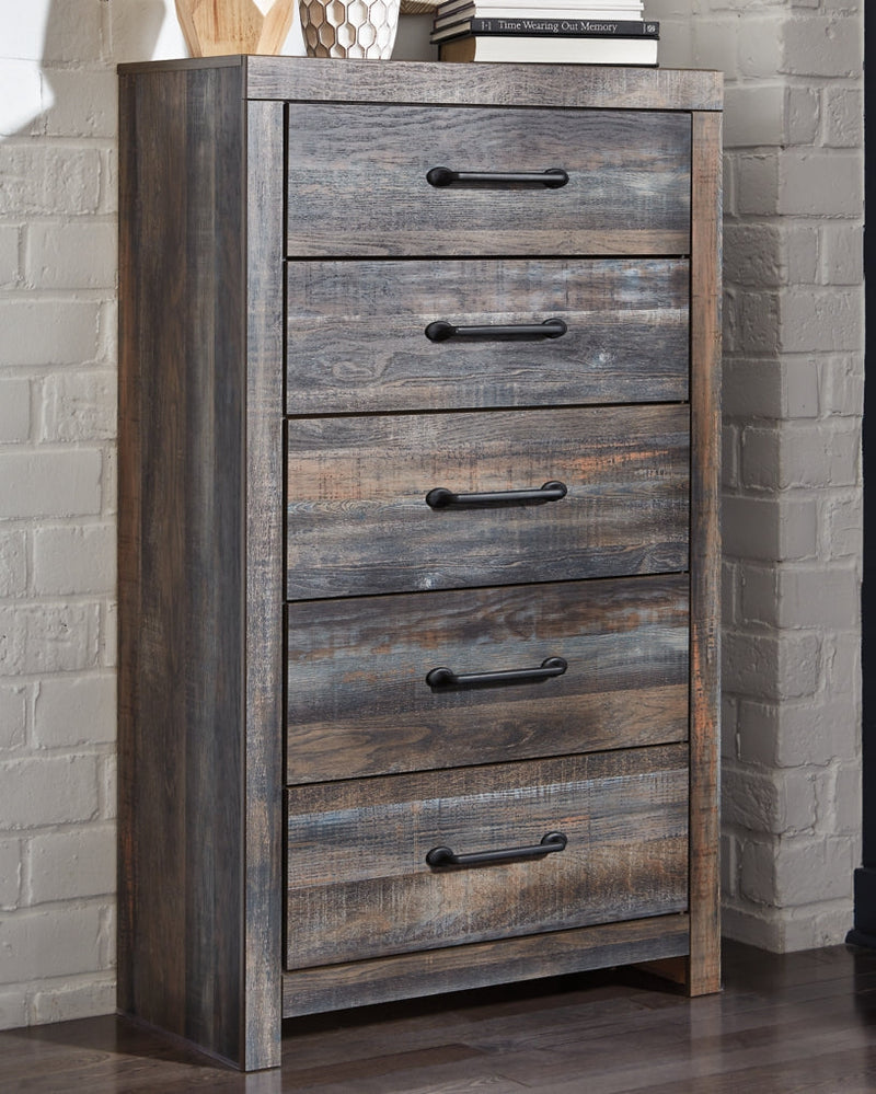 Drystan Bed, Dresser, Mirror, Chest & Nightstand, Bedroom Set