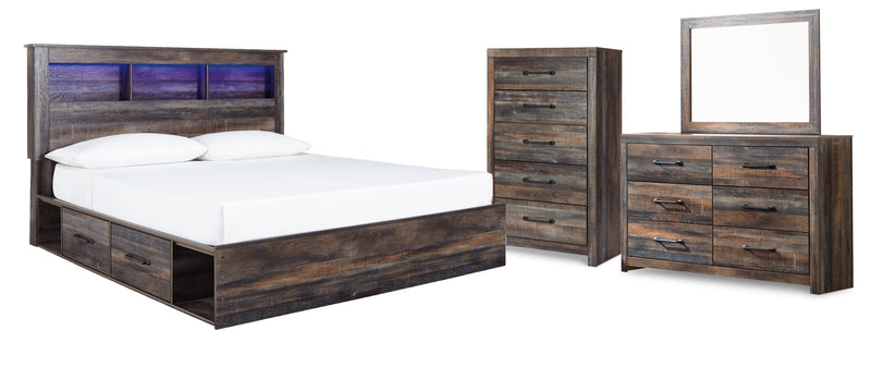 Drystan Bed, Dresser, Mirror, Chest & Nightstand, Bedroom Set